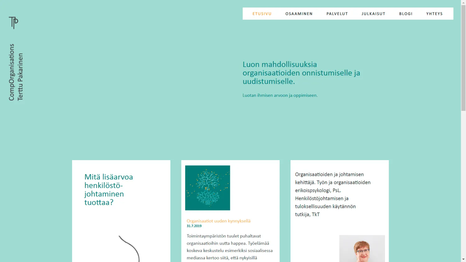 CompOrganisations kotisivut yritykselle 1