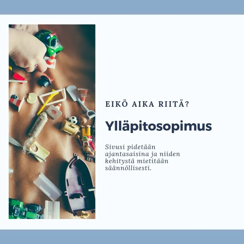 Ylläpitosopimus kotisivuille